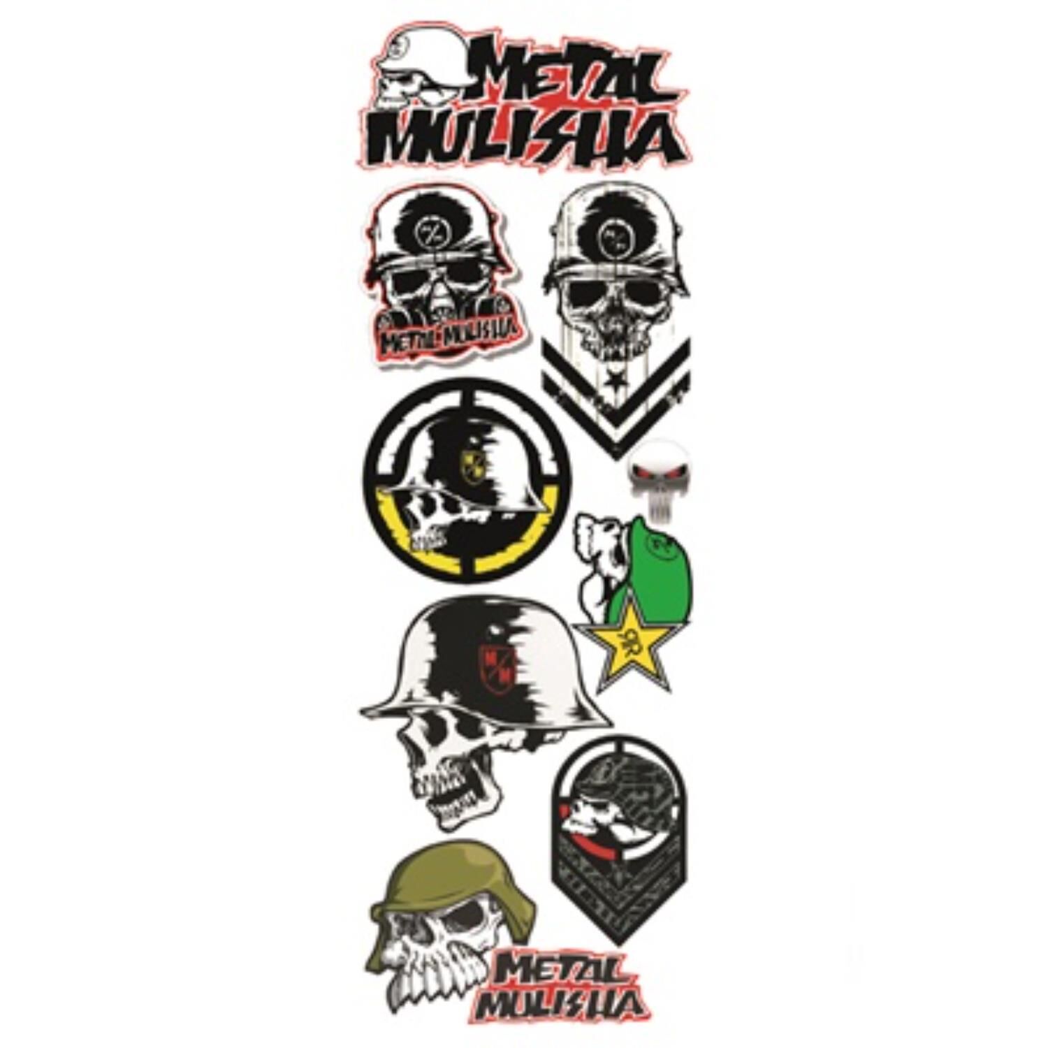 Skm Etiket Set Metal Mulisha (14 Cm*33 Cm)