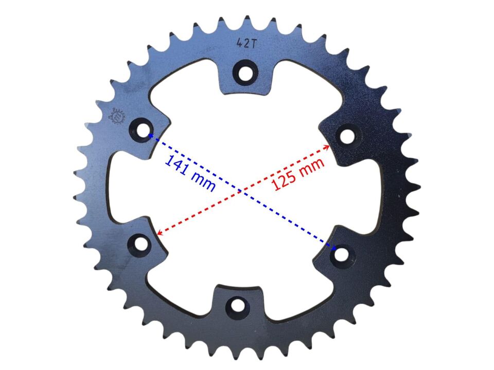 Cf Moto Sr 450 Arka Dişli Std 520-42T İç 125 Mm 6 Delikli Öm