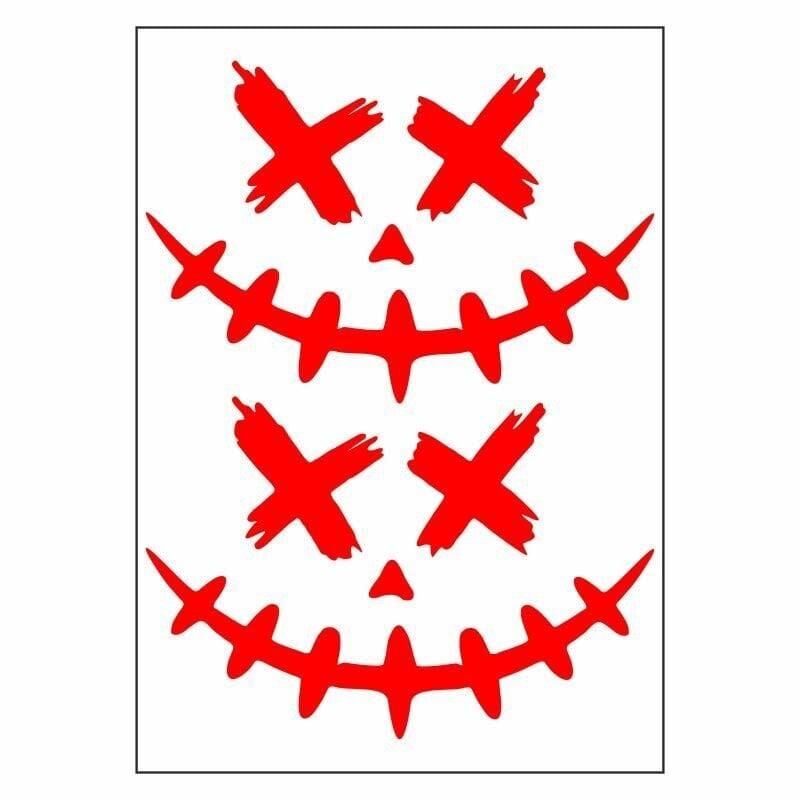 A4 Sticker 113 Tek Paket Çoklu Joker Kırmızı