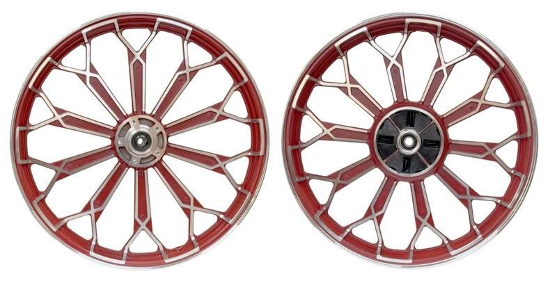 Jant Ön-Arka Set Kırmızı 1.60X18-1.85X18 Modıfıye Cg - Volta Rt3