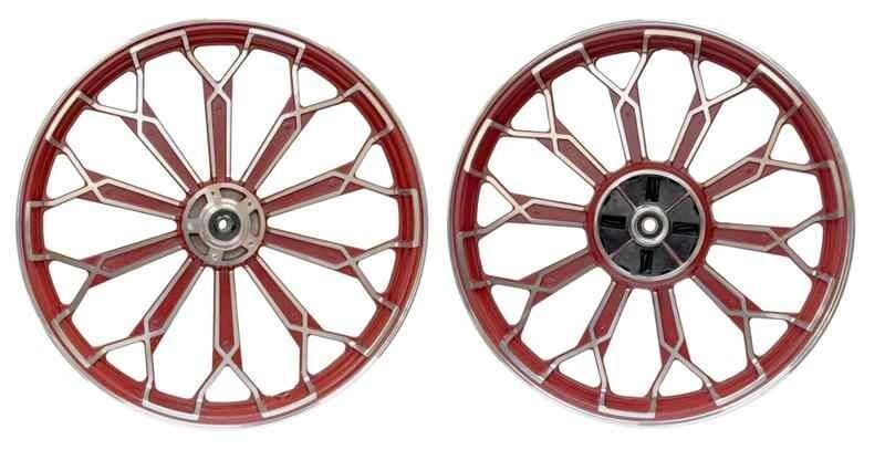 Jant Ön-Arka Set Kırmızı 1.60X18-1.85X18 Modıfıye Cg - Volta Rt3