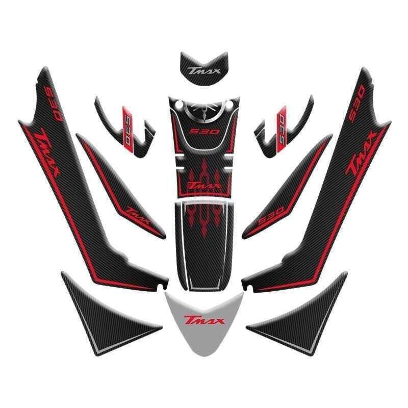 Yamaha Tmax 530 2017 - 2021 Uyumlu Tank Pad Set 001