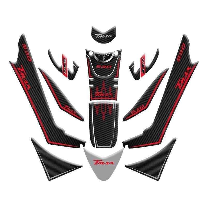 Yamaha Tmax 530 2017 - 2021 Uyumlu Tank Pad Set 001