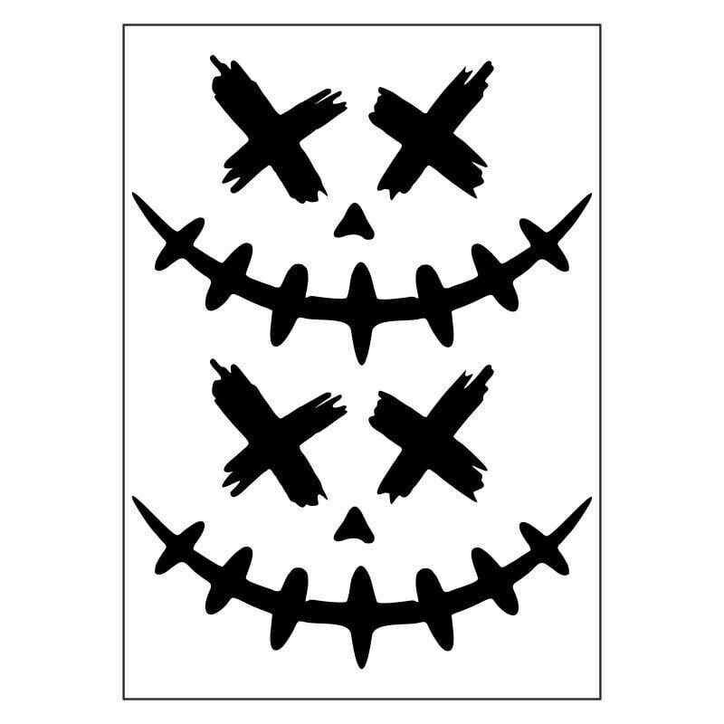 A4 Sticker 113 Tek Paket Çoklu Joker Siyah