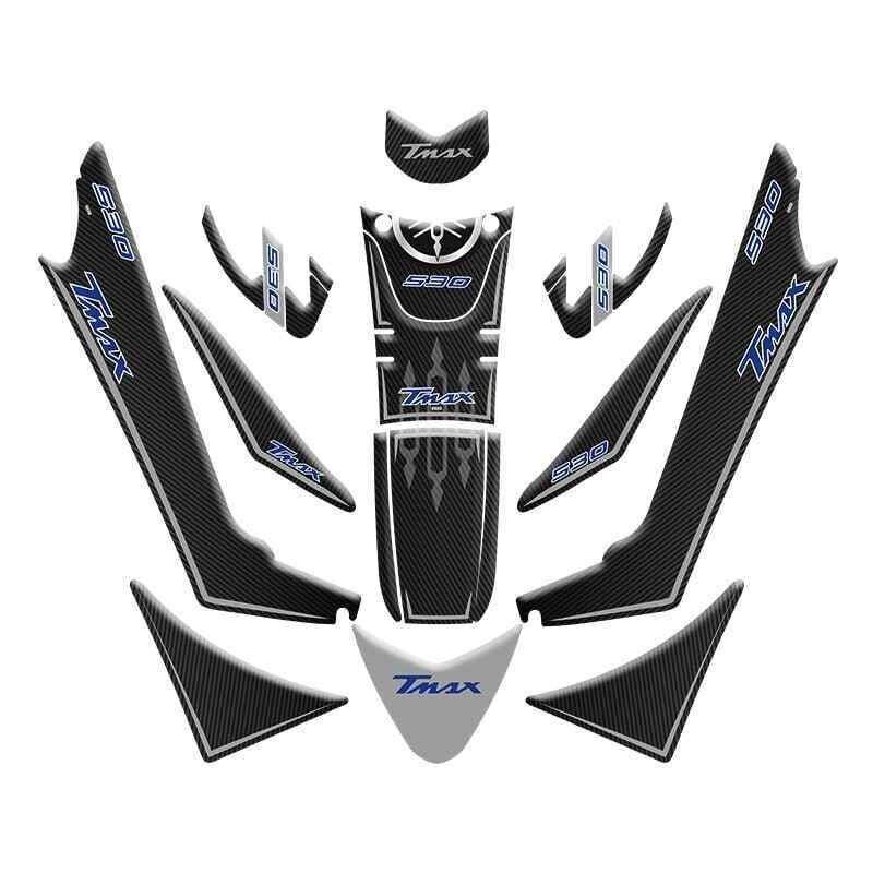 Yamaha Tmax 530 2017 - 2021 Uyumlu Tank Pad Set 002