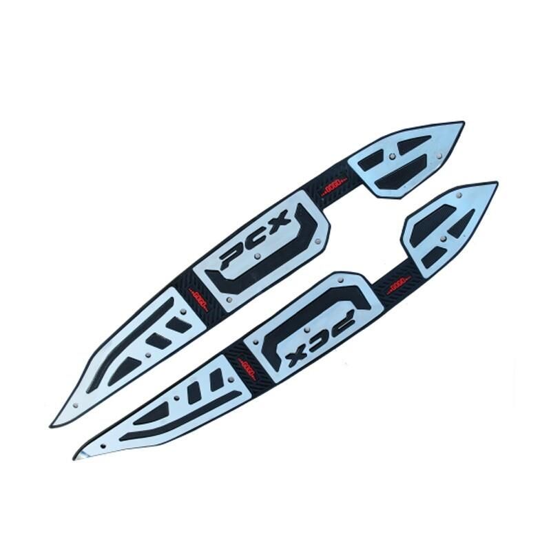 Honda Pcx 2018 - 2020 Uyumlu Kauçuk + Krom Ayak Basamak