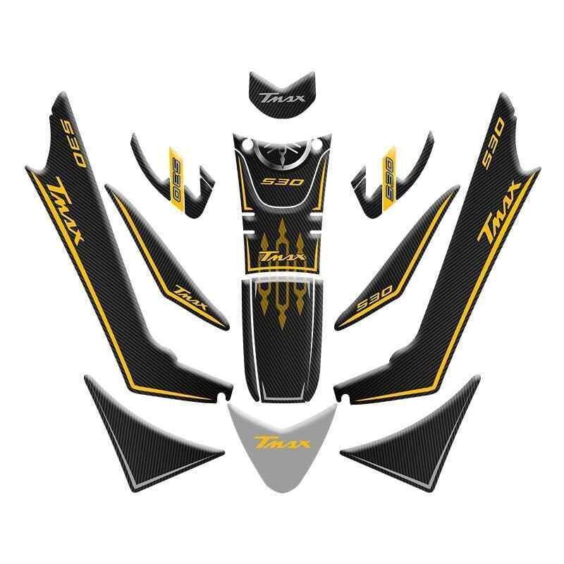 Yamaha Tmax 530 2017 - 2021 Uyumlu Tank Pad Set 003