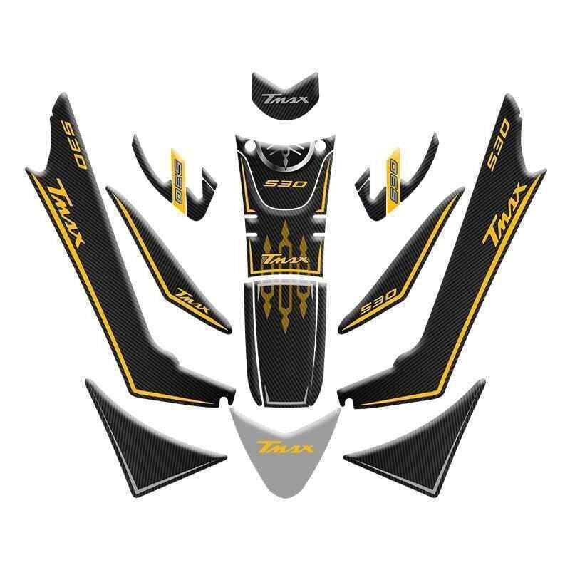 Yamaha Tmax 530 2017 - 2021 Uyumlu Tank Pad Set 003
