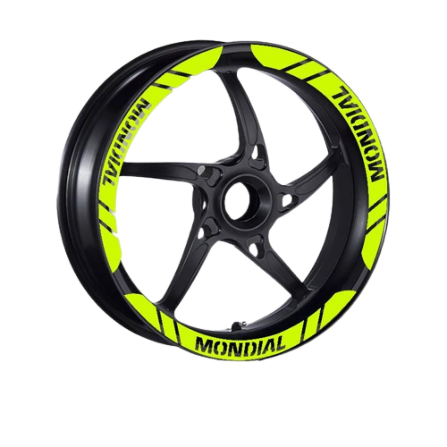 Mondial Uyumlu Flo Sarı 1 Set Jant Şeridi