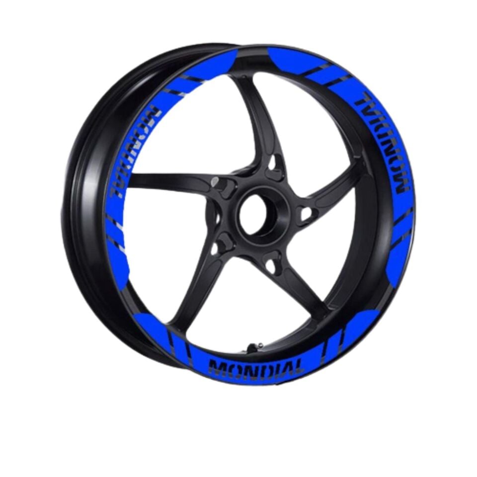 Mondial Uyumlu Mavi 1 Set Jant Şeridi