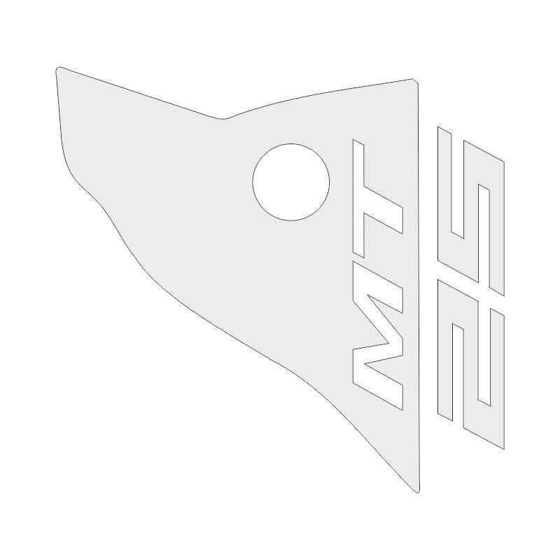 Yamaha Mt-25 Uyumlu Beyaz Siperlik Sticker Set