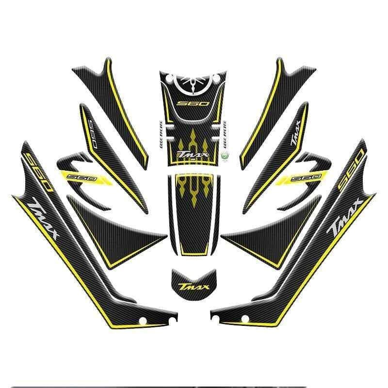 Yamaha Tmax 560 2019 - 2021 Uyumlu Tank Pad Set 003