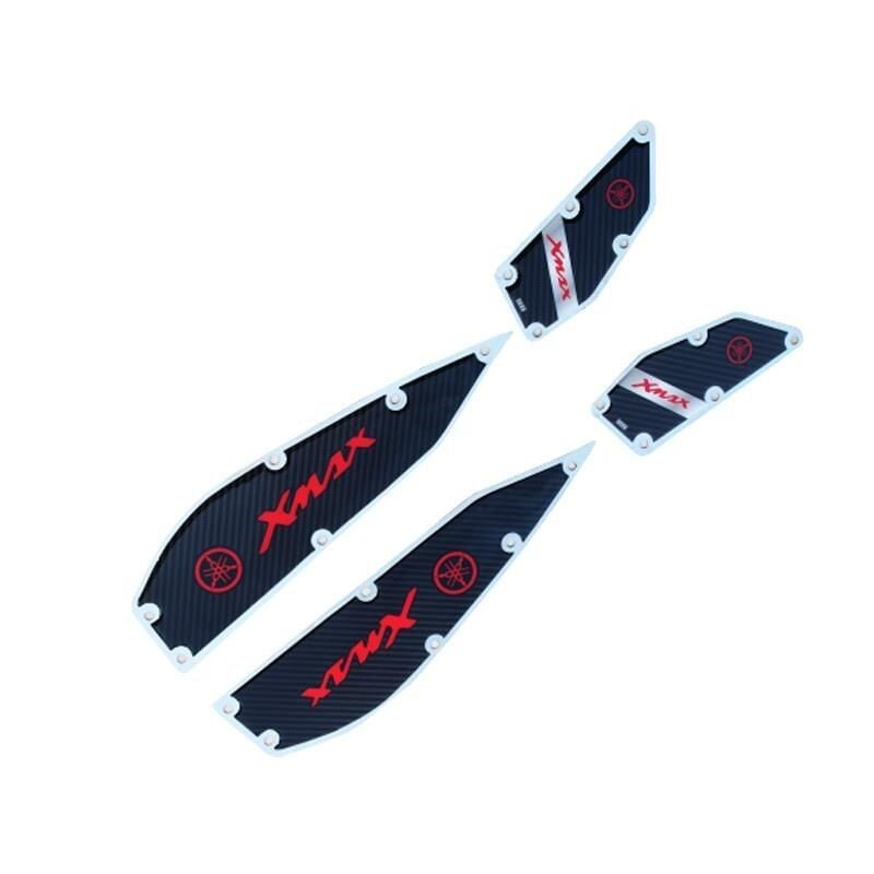 Yamaha Xmax 2018 - 2024 Uyumlu Kırmızı Krom Ayak Basamak