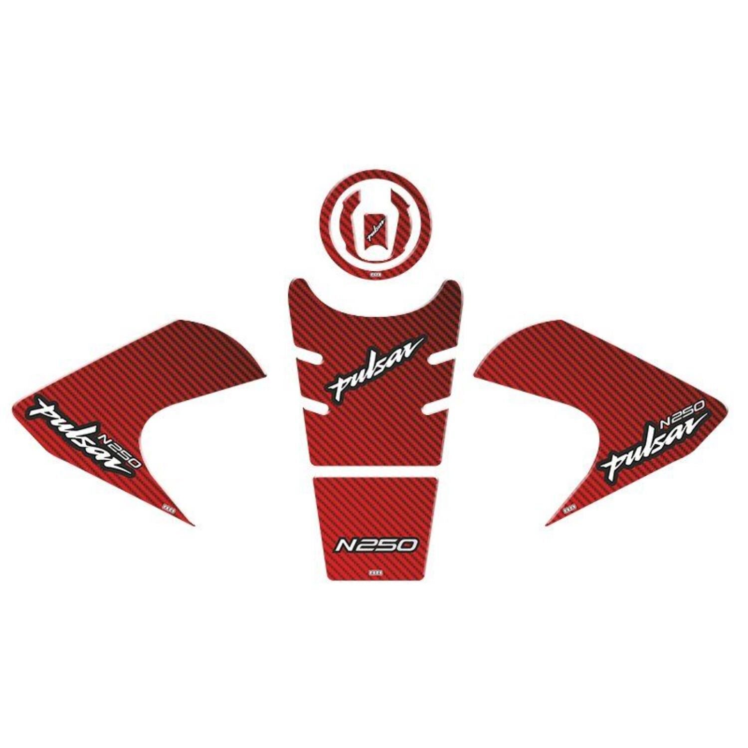 Bajaj Pulsar N250 2022 - 2024 Uyumlu Tank Pad Set 003