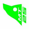 Yamaha Mt-25 Uyumlu Yesıl Siperlik Sticker Set