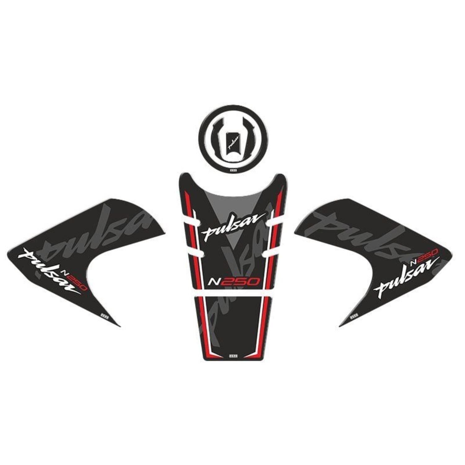 Bajaj Pulsar N250 2022 - 2024 Uyumlu Tank Pad Set 004