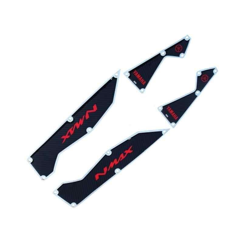 Yamaha Nmax 2015 - 2020 Uyumlu Kırmızı Krom Ayak Basamak