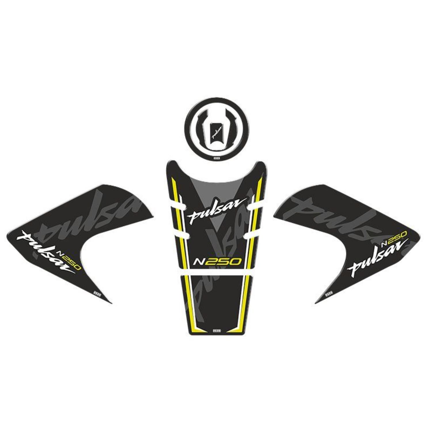 Bajaj Pulsar N250 2022 - 2024 Uyumlu Tank Pad Set 005