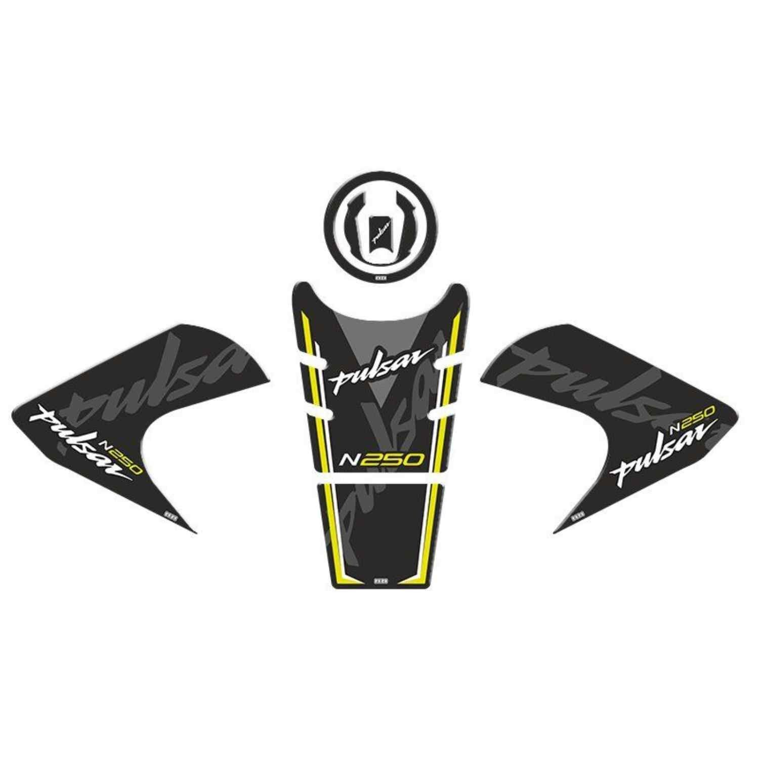 Bajaj Pulsar N250 2022 - 2024 Uyumlu Tank Pad Set 005