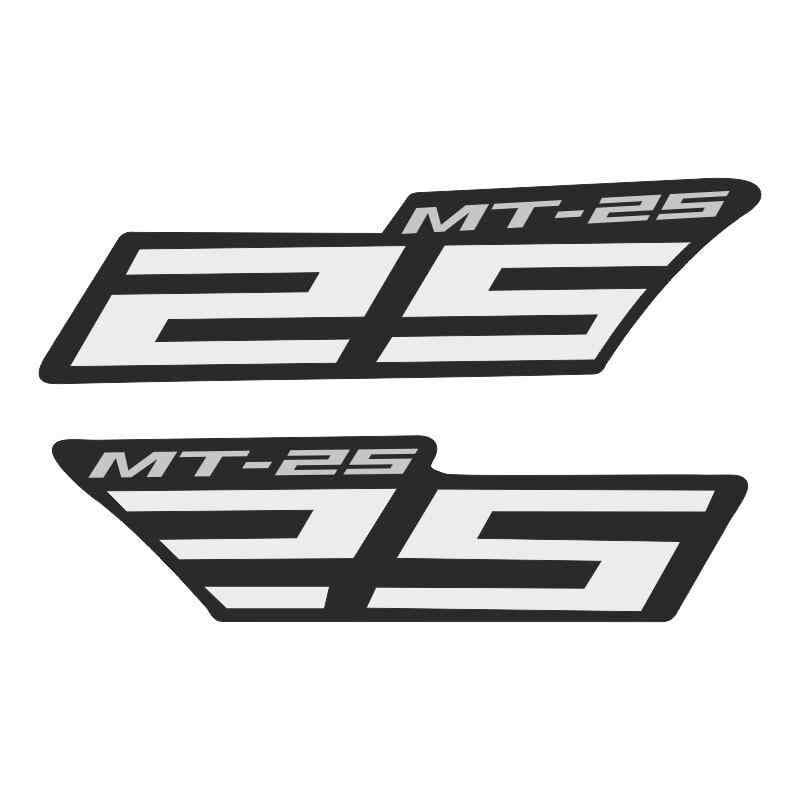 Yamaha Mt-25 Uyumlu Beyaz Yan Stıcker Set
