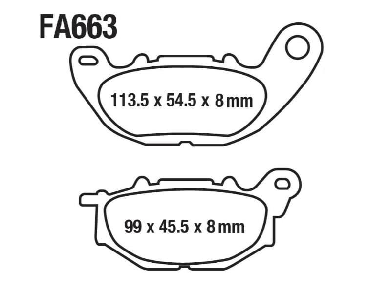 Yamaha R25 Mt-25 Ön Fren Disk Balatası Fa663 A Kalite