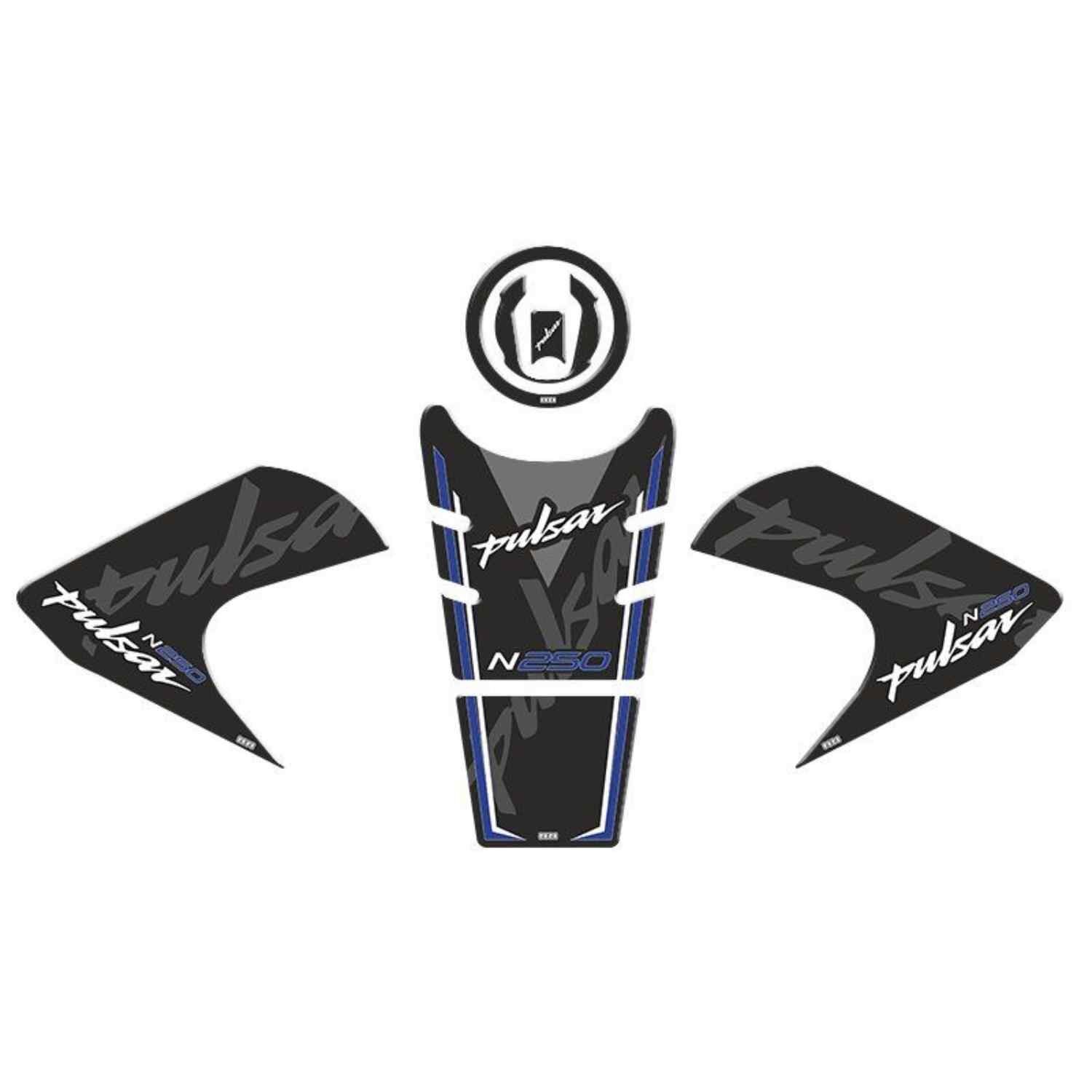 Bajaj Pulsar N250 2022 - 2024 Uyumlu Tank Pad Set 007