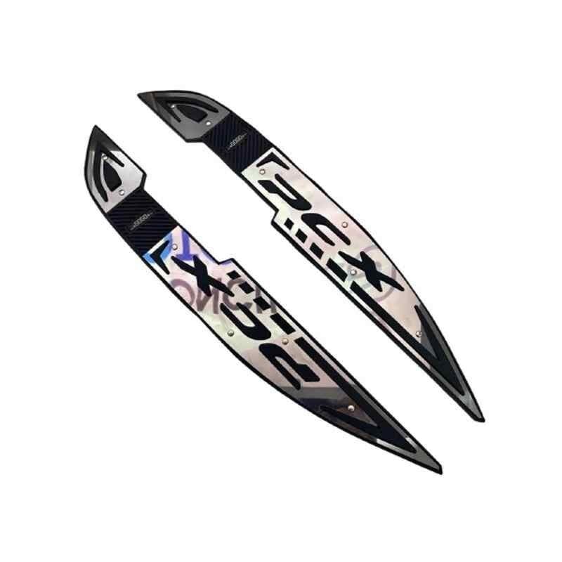 Honda Pcx 2021 - 2023 Uyumlu Kauçuk + Krom Ayak Basamak