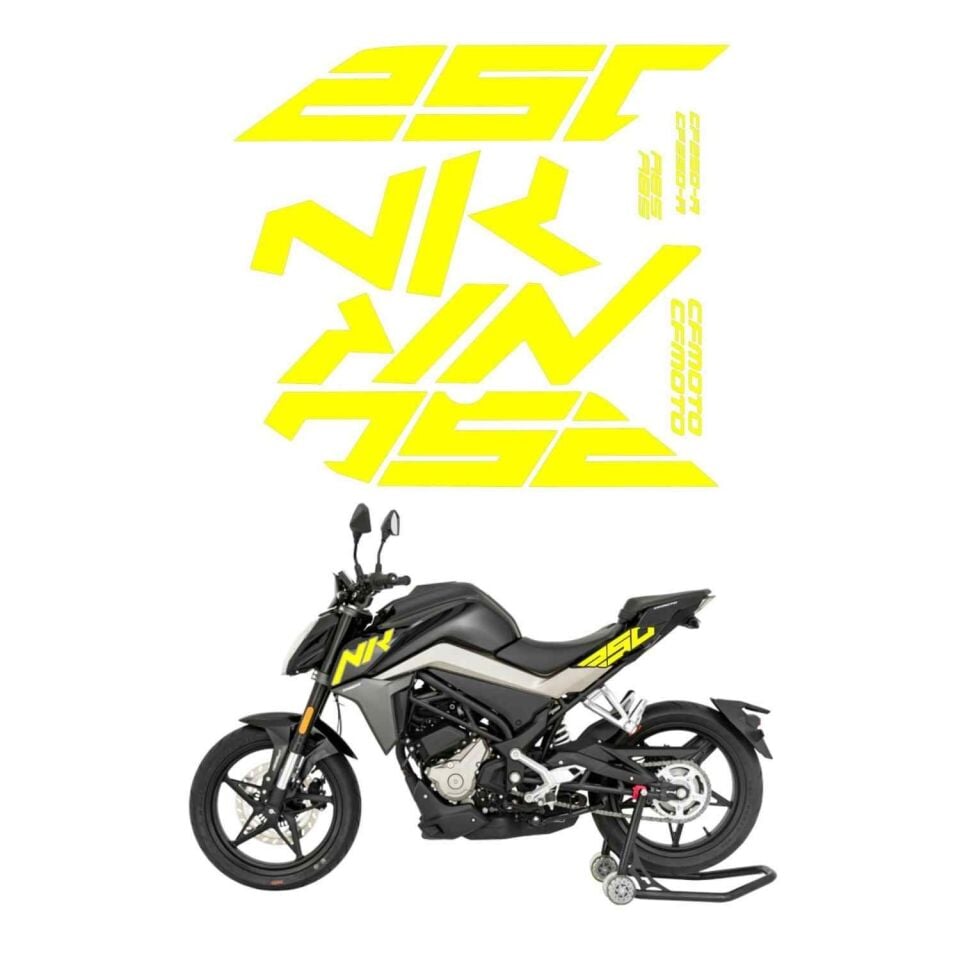 Cf Moto 250 Nk Sticker Seti Flo Sarı