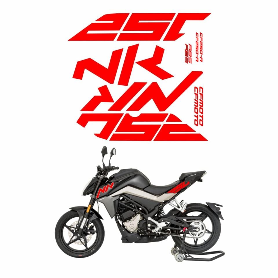 Cf Moto 250 Nk Sticker Seti Kırmızı