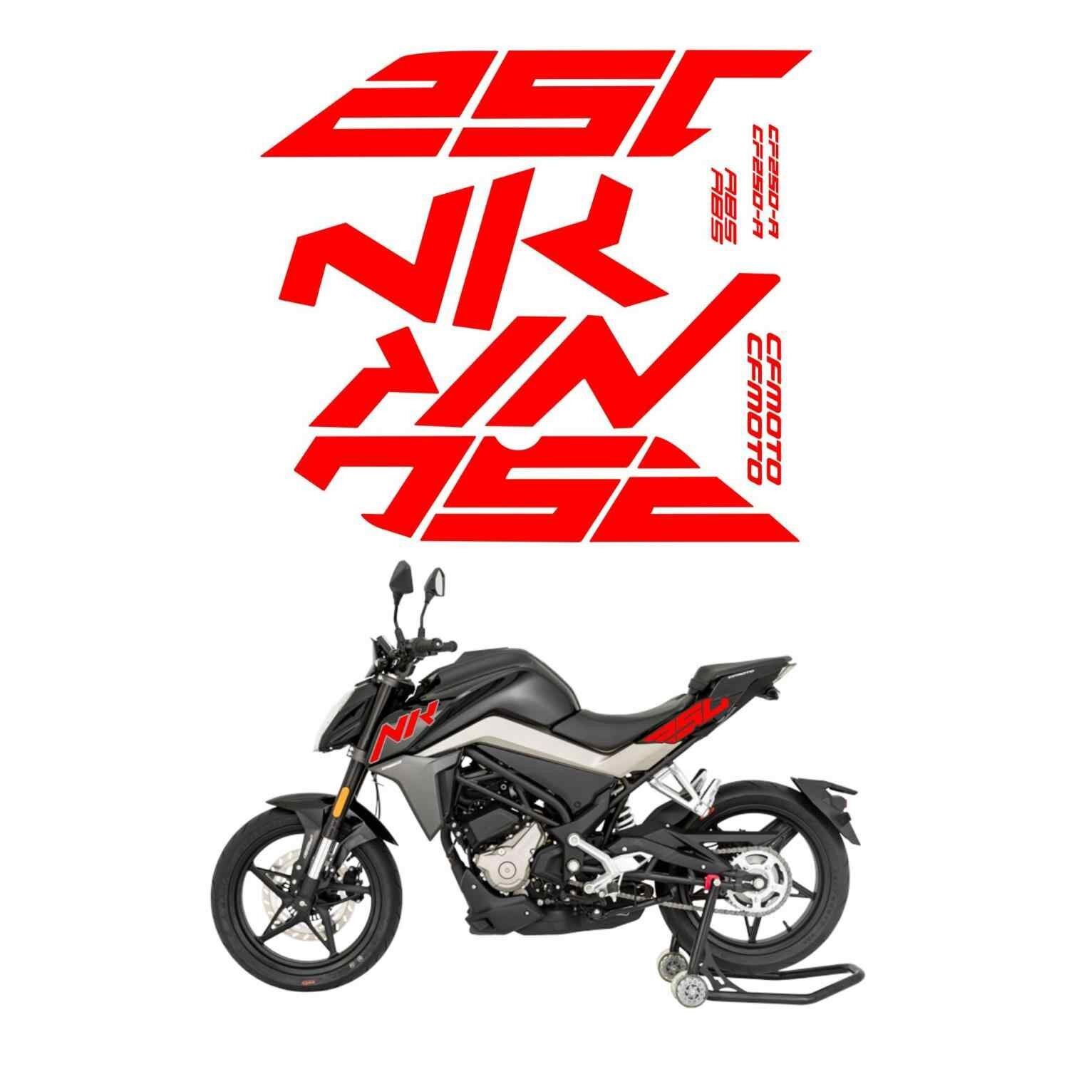 Cf Moto 250 Nk Sticker Seti Kırmızı