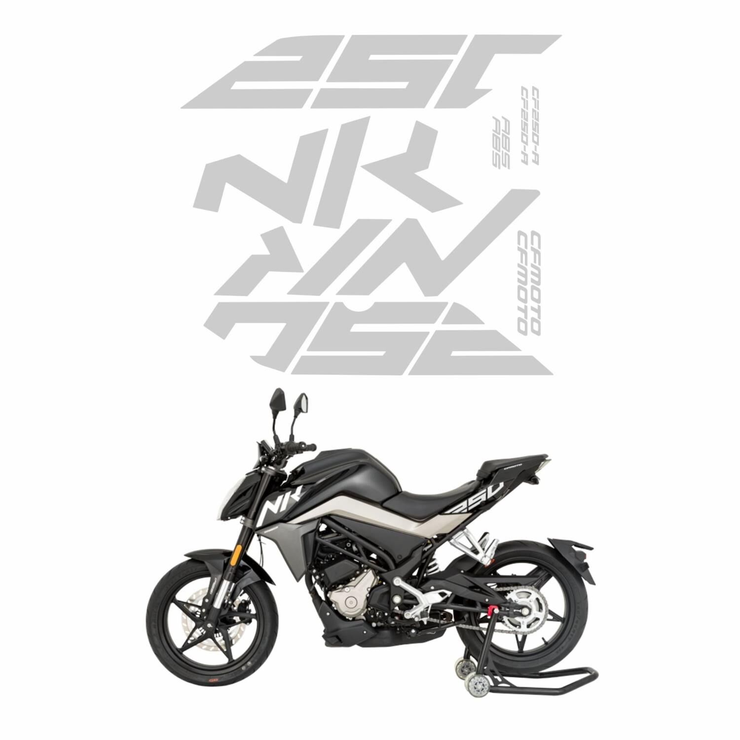 Cf Moto 250 Nk Sticker Seti Beyaz