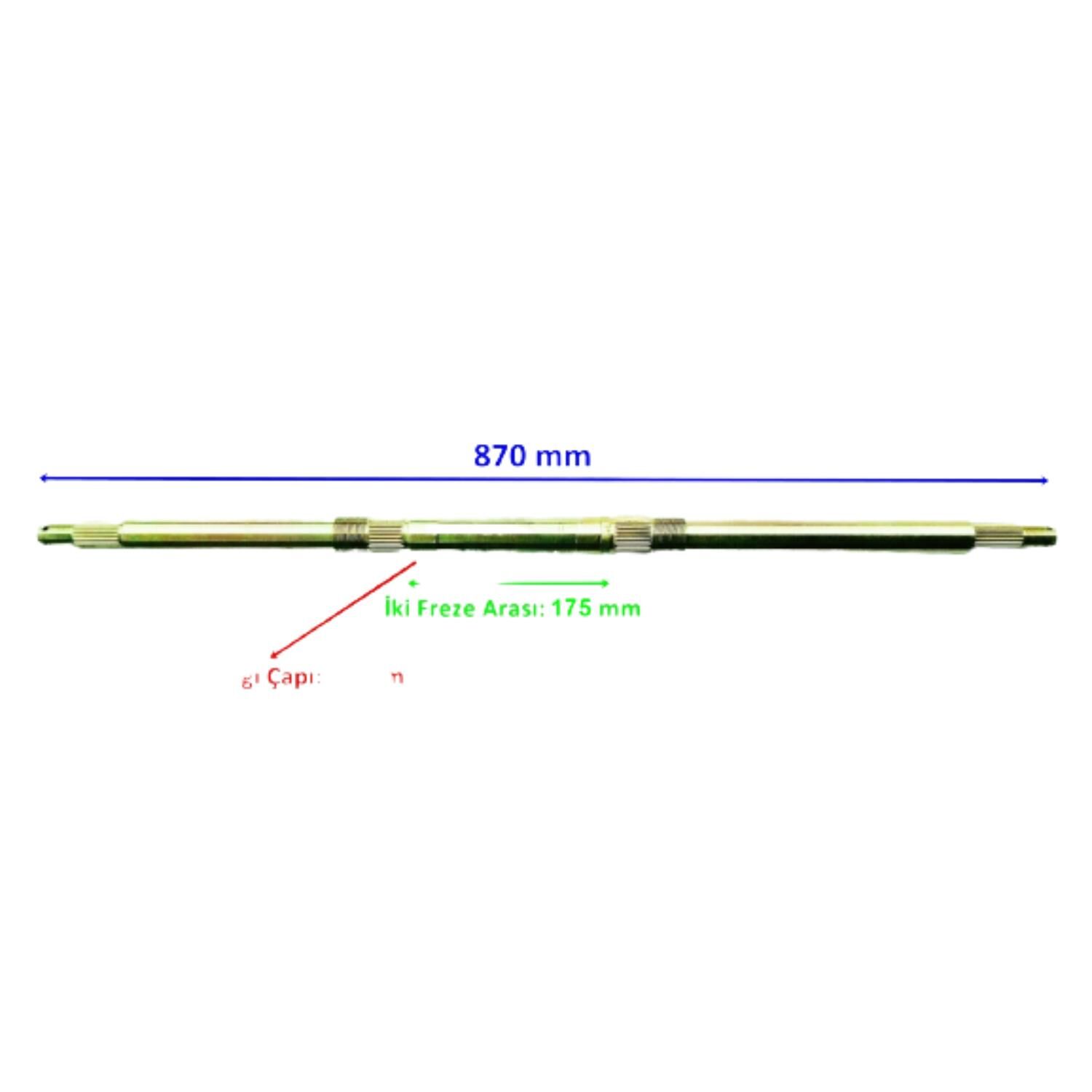 Atv Terratrack 200 Kuba Xy 150 Aks 866 Mm Bilya Yatağı 35 Mm 23 Freze Öm