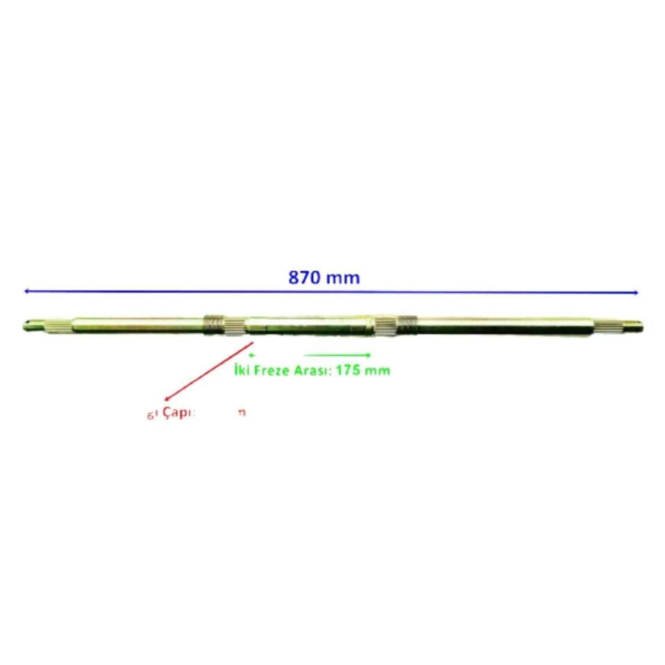 Atv Terratrack 200 Kuba Xy 150 Aks 866 Mm Bilya Yatağı 35 Mm 23 Freze Öm