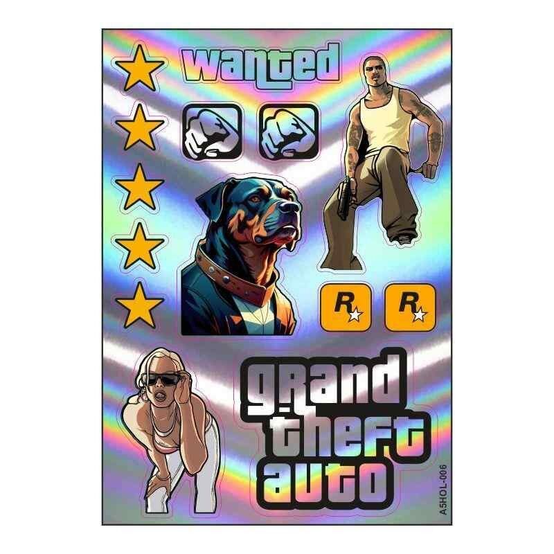 A5 Hologram Sticker 076 Tek Paket Çoklu