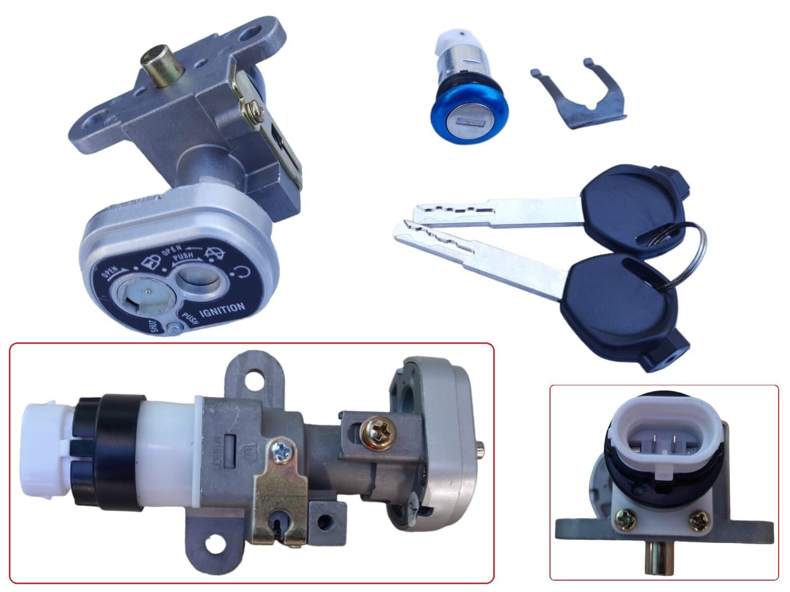 Scooter 125 Kontak Ve Kilit Seti Kuba Zenzero