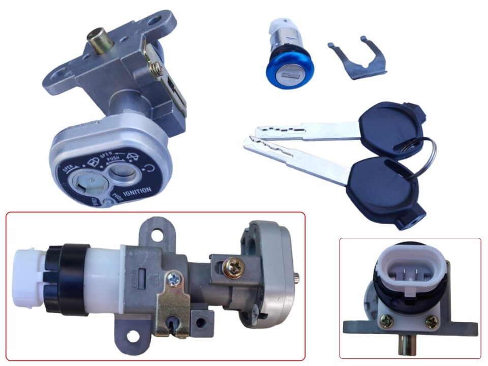 Scooter 125 Kontak Ve Kilit Seti Kuba Zenzero