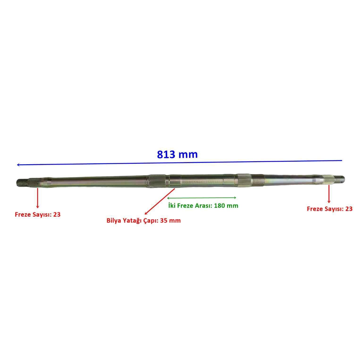 Atv Apachi Aks 813 Mm Tek Yivli Bilya Yatağı 35 Mm 23 Freze Öm