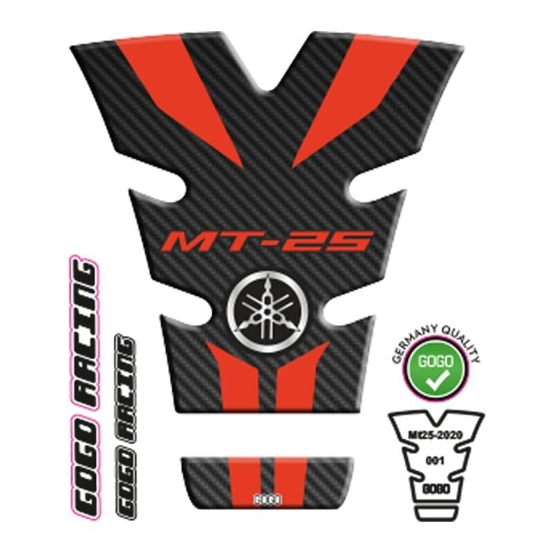Yamaha Mt25 2020 - 2024 Uyumlu Tank Pad 001