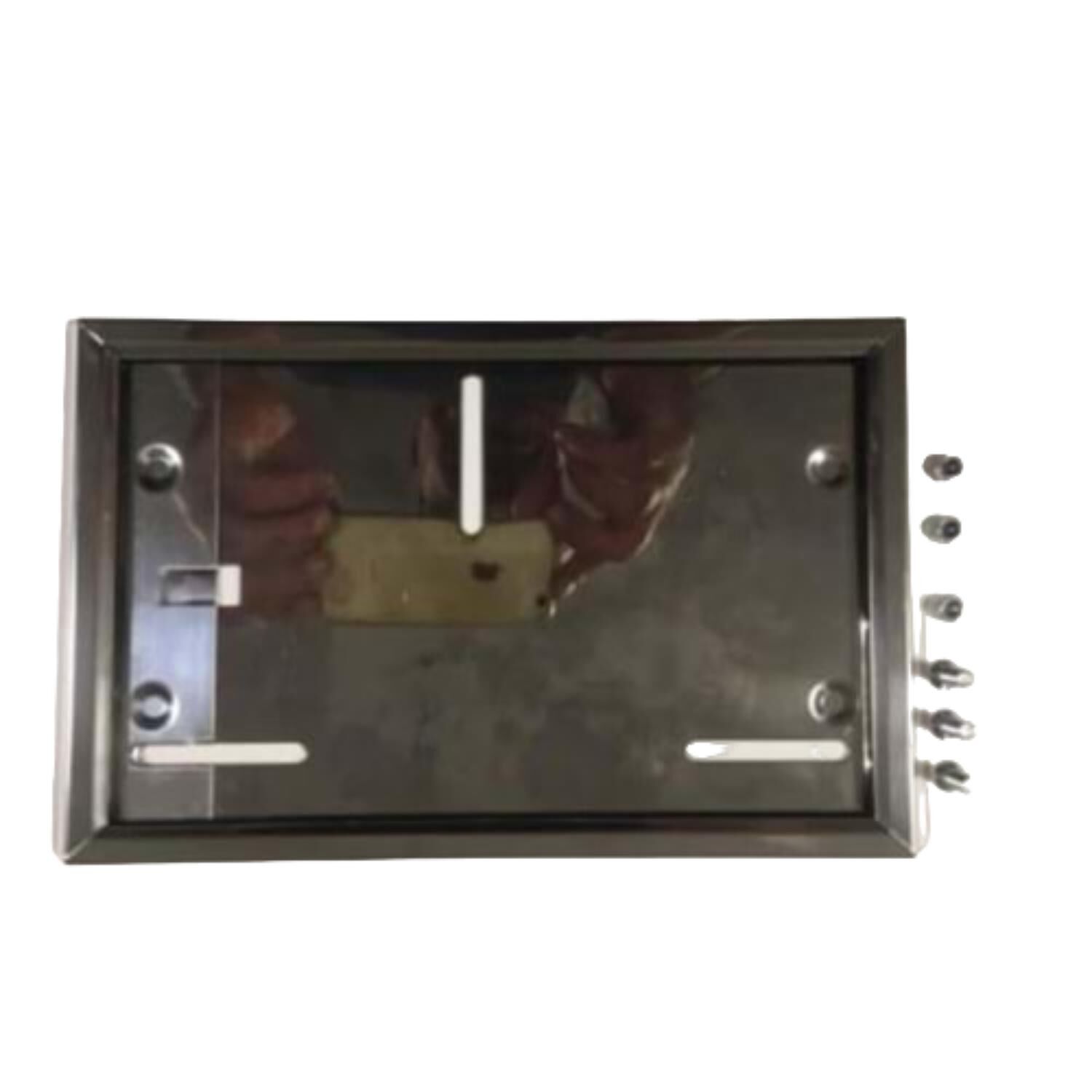 Plakalık Paslanmaz Nikel Çerçeveli Vidalı