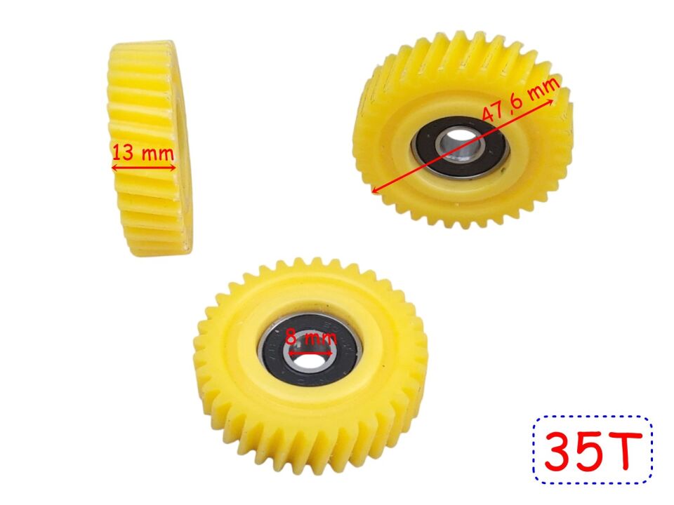 Ebıs E-Bis Pedal Destekli Dişli 3 Lü Set 35T Helis 13Mm Kestamit Öm