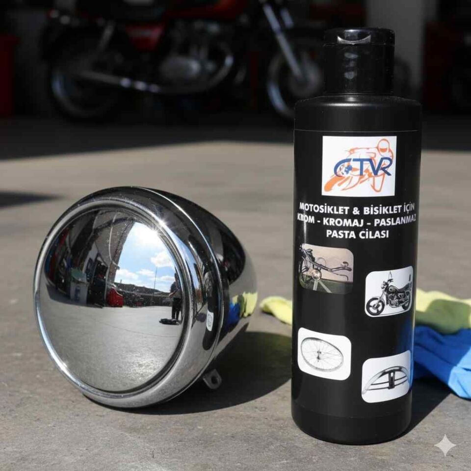Krom  Paslanmaz Pasta Cila - Motosiklet Ve Bisiklet İçin Üstün Parlaklık