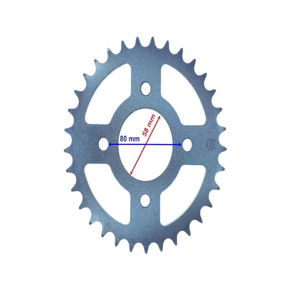Mondial 250Mct Arka Dişli Std 520-34T İç 58 Mm Öm