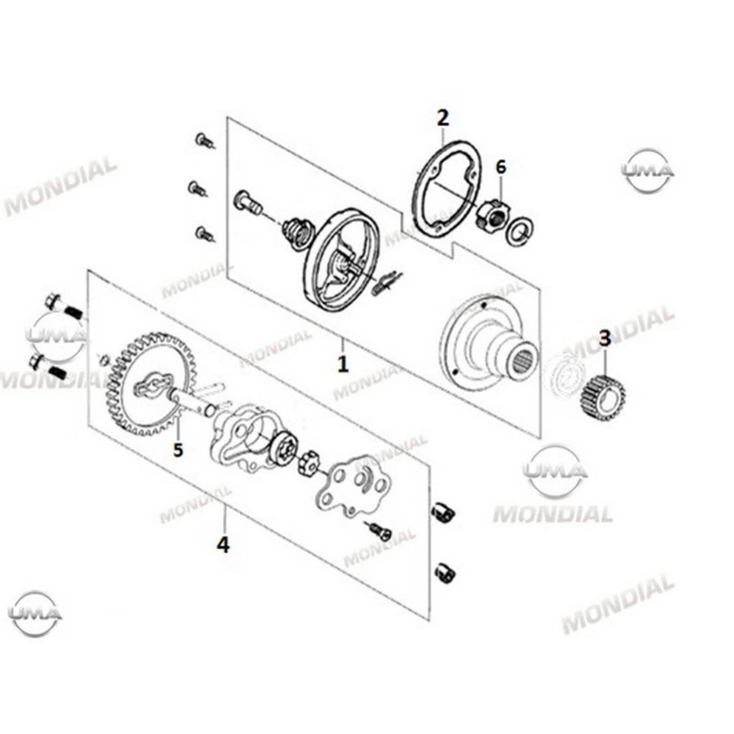 Rx1 Enduro Yağ Pampa Dişlisi ....T Orj