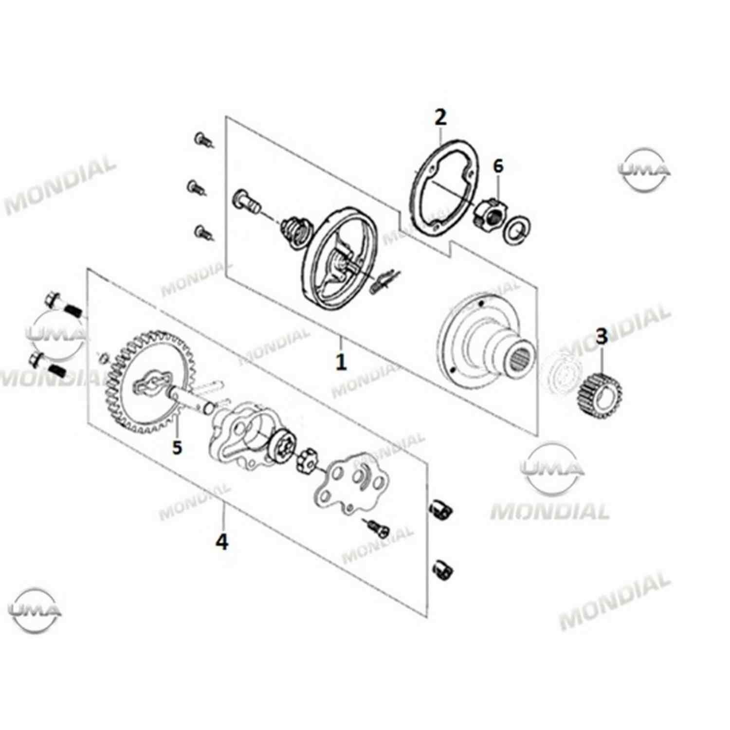Rx1 Enduro Yağ Pampa Dişlisi ....T Orj