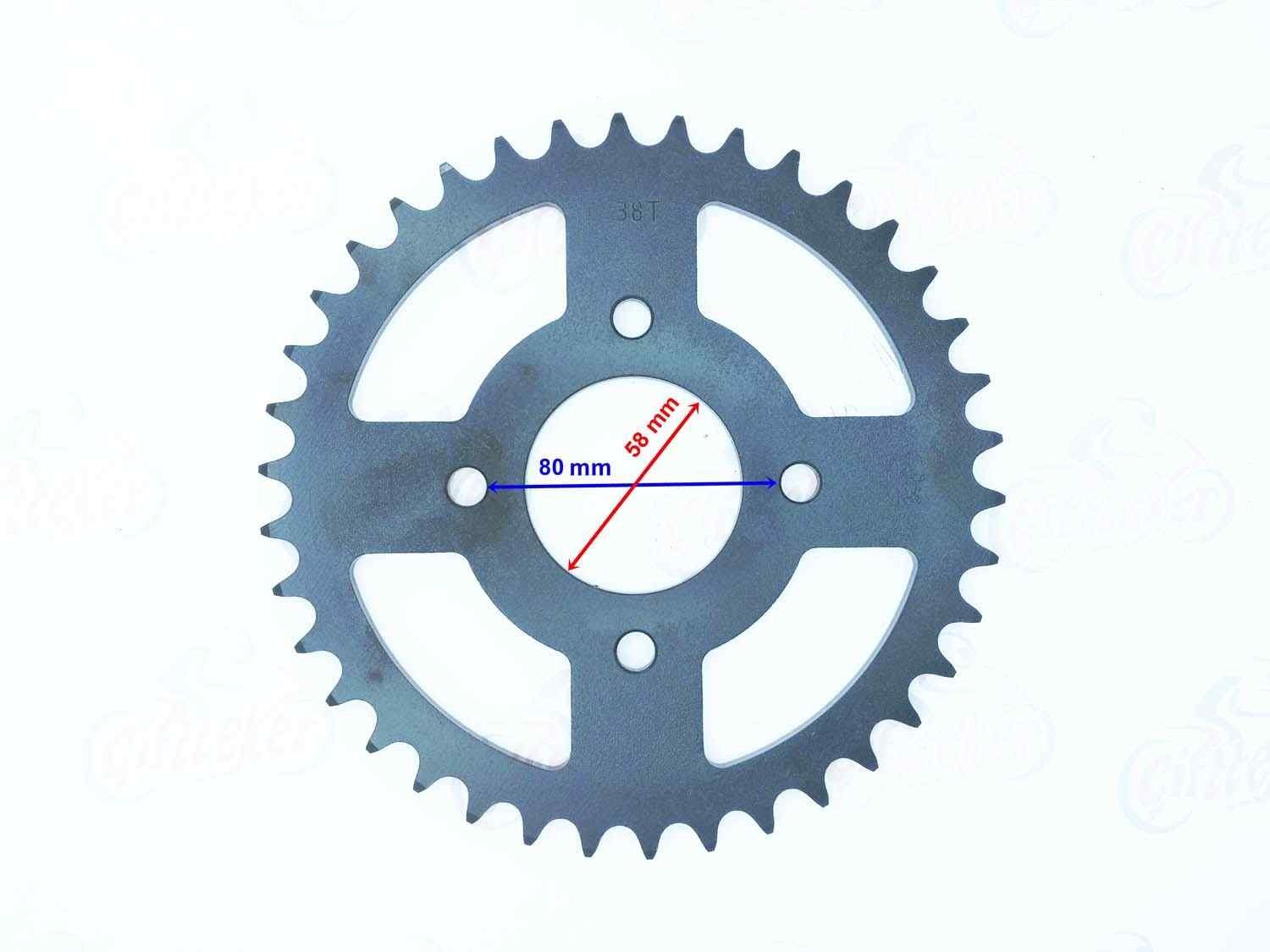 250Mct Arka Dişli 520-38T İç 58 Mm Öm
