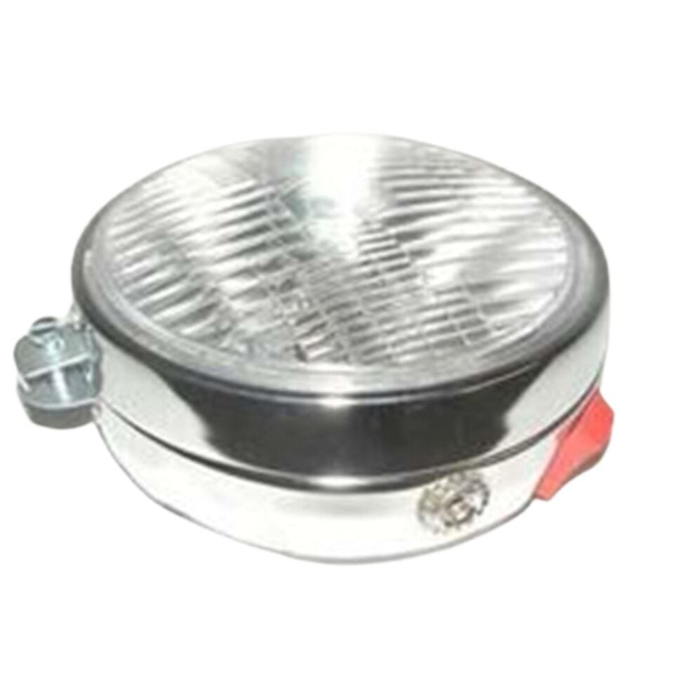 Mobylette Yuvarlak Far Komple Nikel