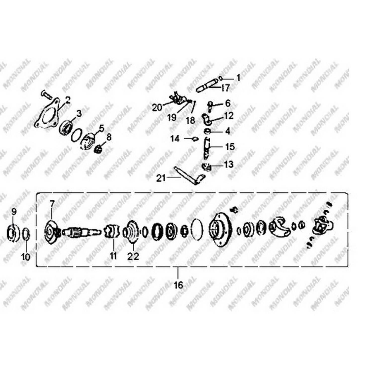 Atv Md250 Md250-X Geri Vites Ara Dişli 18T Orj