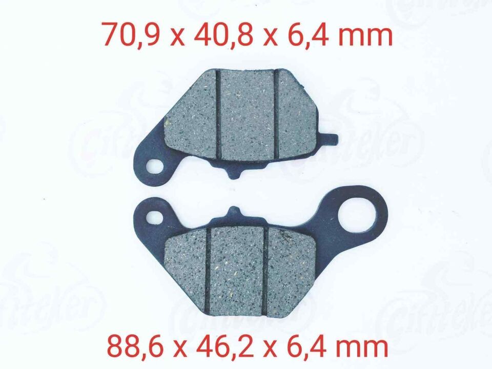 E-Bis Yuki Luna Ön Fren Disk Balatası Takım