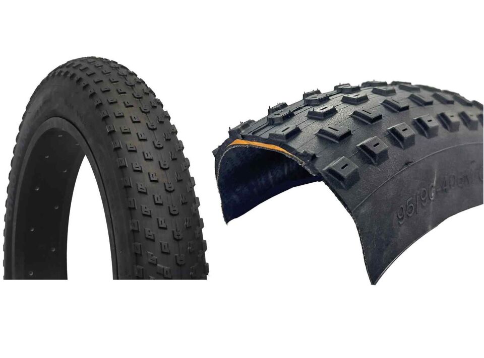 Dış Lastik Fatbike Kalın Teker 20X4.0 Tt Siyah Chaoyang Zırhlı