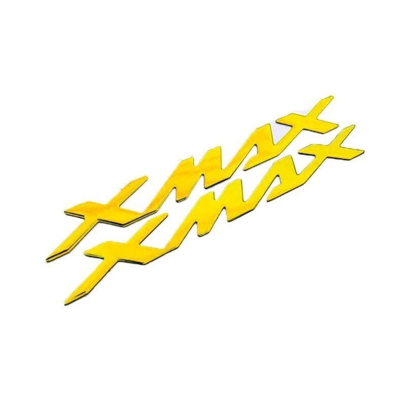 Yamaha Xmax 2012 - 2025 Uyumlu Sele Altı Metalik Yazı Seti Gold